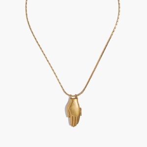 Madewell Hand to Hand Locket Pendant Necklace